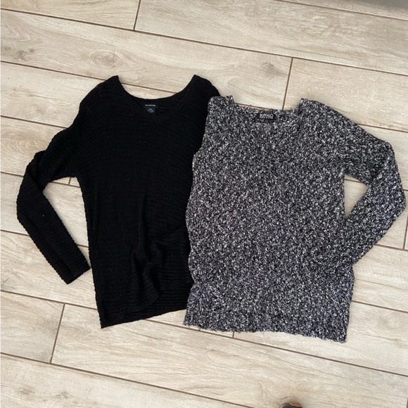 Calvin Klein Sweaters - Calvin Klein / Buffalo Womens Black and White Knit Sweaters Small